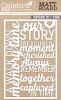 Celebr8 Captured in Time Matt Board Equi - Mini Words Photo