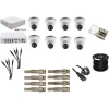 HikVision 8Ch 1MP Dome Security Camera Kit With 100M Cable Photo