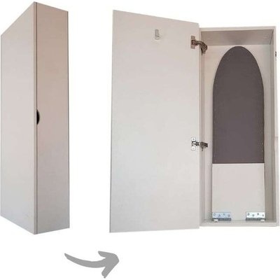 Photo of SpaceSave Wall Mounted Folding Ironing Board With Cupboard