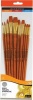 Daler Rowney Simply Gold Taklon Acrylic Brushes - Long Handle Photo