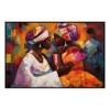 Fancy Artwork Canvas Wall Art :African Women in Traditional Attire - Photo