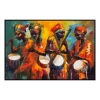 Fancy Artwork Canvas Wall Art :African Women Playing Drums - Photo