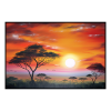 Fancy Artwork Canvas Wall Art :Dashes Vibrant Reds Yellows Oranges Leap - Photo