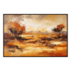 Fancy Artwork Canvas Wall Art :Through Abstract Shapes Warm Colors - Photo