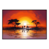 Fancy Artwork Canvas Wall Art :Family Walking at Sunset - Photo