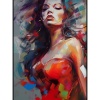 Fancy Artwork Canvas Wall Art :Beautiful woman abstract - Photo