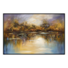 Fancy Artwork Canvas Wall Art :Lakeside Reflections By Chromatic Expressions - Photo