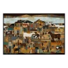 Fancy Artwork Canvas Wall Art :Through Mosaic Abstract Shapes Textures - Photo