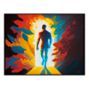 Fancy Artwork Canvas Wall Art :Visibility An Acrylic Painting - Photo