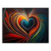 Fancy Artwork Canvas Wall Art :Pulsating Heartbeat Painting - Photo