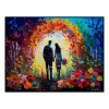 Fancy Artwork Canvas Wall Art :Love in Bloom Painting - Photo