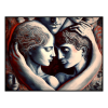 Fancy Artwork Canvas Wall Art :Brimfull of Love Heads - Photo