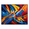 Fancy Artwork Canvas Wall Art :Vibrant Acrylic Abstract Painting - Photo