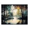 Fancy Artwork Canvas Wall Art :Forest Abstract Painting - Photo