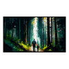 Fancy Artwork Canvas Wall Art :Thick Forest Abstract - Photo