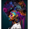 Fancy Artwork Canvas Wall Art :Beautiful African Woman - Photo
