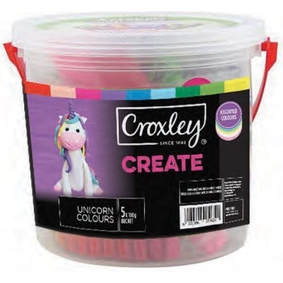Photo of Croxley Create Play Dough - Unicorn Assorted Colours