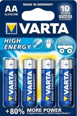 Photo of Varta High Energy Alkaline Batteries