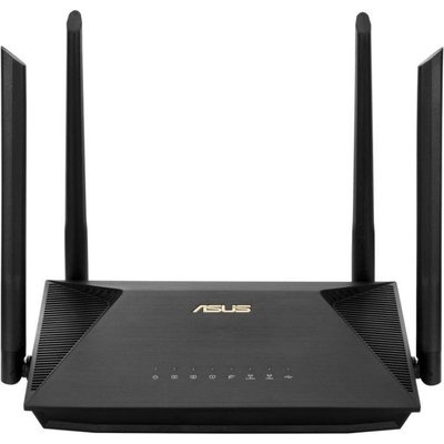 Photo of Asus RT-AX53U wireless router Gigabit Ethernet Dual-band (2.4GHz / 5 4G Black AX 1800 2.4-5GHz 128MB Flash 256MB RAM