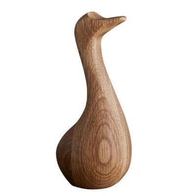 VAGNBYS Decorative Wooden Sculpture The Ugly Duckling Oak 20cm