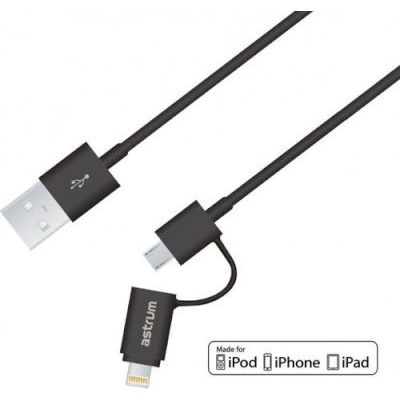 Photo of Astrum AC320 Charge/Sync Cable 8pin with 13pin MicroUSB
