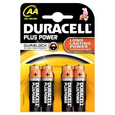 Photo of Duracell Plus Power AA Alkaline Batteries with Duralock