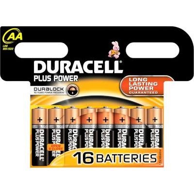 Photo of Duracell Plus Power AA Alkaline Batteries with Duralock