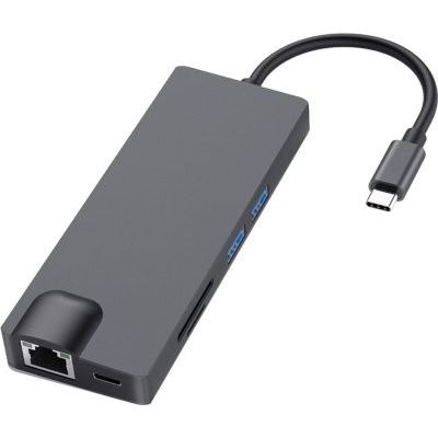 Photo of Tuff Luv Tuff-Luv USB-C DOCK 8-in-1 Type-C to HDMI|VGA|PD|USB3.0|USB2|SD/TF|RJ45 Port