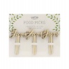 Ginger Ray Beautiful Botanics - YUM Wooden Cake Decoration Toppers Photo