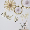 Ginger Ray Oh Baby! - Gold Foiled About To Pop Bunting Photo