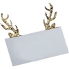 Ginger Ray Gold Christmas Glitter Antler Place Card Photo