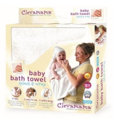 Photo of Clevamama Splash & Wrap Bath Towel - Cream