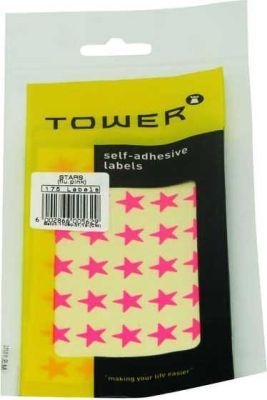 Photo of Tower Stars Stickers - Fluorescent Pink - 175 Stickers