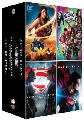 DC Universe 4 Movie Collection Man Of Steel Batman v Superman Suicide Squad Wonder Woman