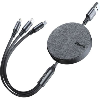 Photo of Baseus 3.5A 3-in-1 Fabric Retract USB-A - Micro/Lightning/Type-C