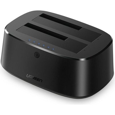 Photo of Ugreen USB3.0 3.5/2.5" Dual Sata 3 HDD/SSD Docking Station Supporting UASP