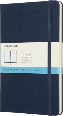 Photo of Moleskine Sapphire Blue Notebook Large Dotted Hard