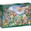 Jumbo Falcon de luxe Jigsaw Puzzle - Owls in The Wood Photo