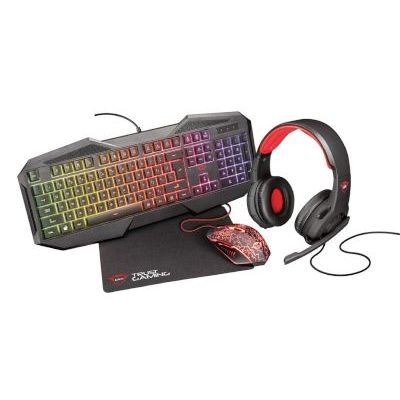 Photo of Trust Gaming GXT 788RW 4-in-1 Gaming Keyboard Headphones Mouse and Mouse Pad Bundle