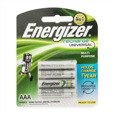 Photo of Energizer Recharge NH12BP4 Universal NiMH AAA 700mAh Battery