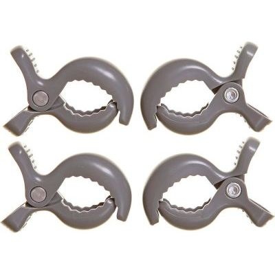 Dreambaby Stroller Clips 4 Pack Grey