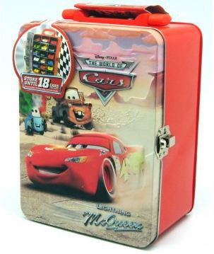 Disney Pixar Cars Disney Cars Metal Car Storage Case for 18 Die Cast Cars
