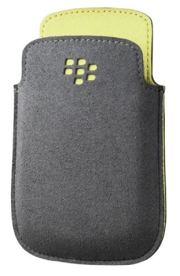 Photo of BlackBerry 9320 - Microfiber Pocket - Grey and Spring Green