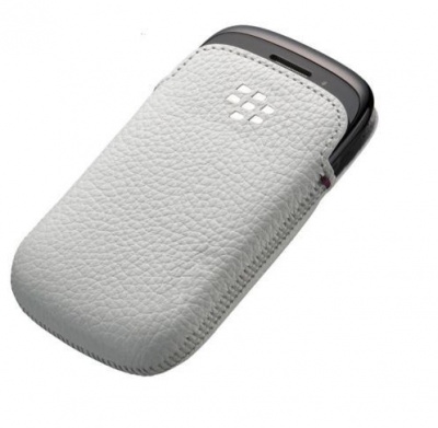 Photo of BlackBerry 9320 Premium Leather Pocket - White
