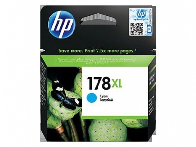 HP 178XL Cyan Ink Cartridge with Vivera Ink Blister Pack