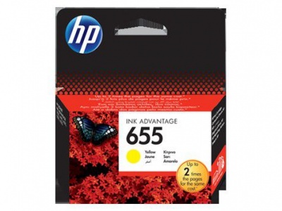 Photo of HP 655 Yellow Ink Cartridge Blister Pack