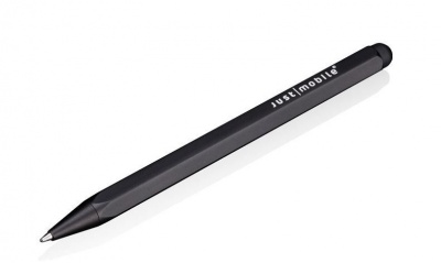 Photo of Just Mobile AluPen Pro - Stylus with Retractable Ballpoint Pen - Silver