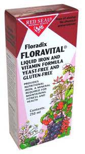 Floradix Floravital Iron Tonic 250 ml Gluten Free
