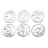 Carrol Boyes - Wine Coaster 6 Piece Set - Figures Photo