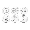Carrol Boyes - Wine Coaster 6 Piece Set - Shapes Photo